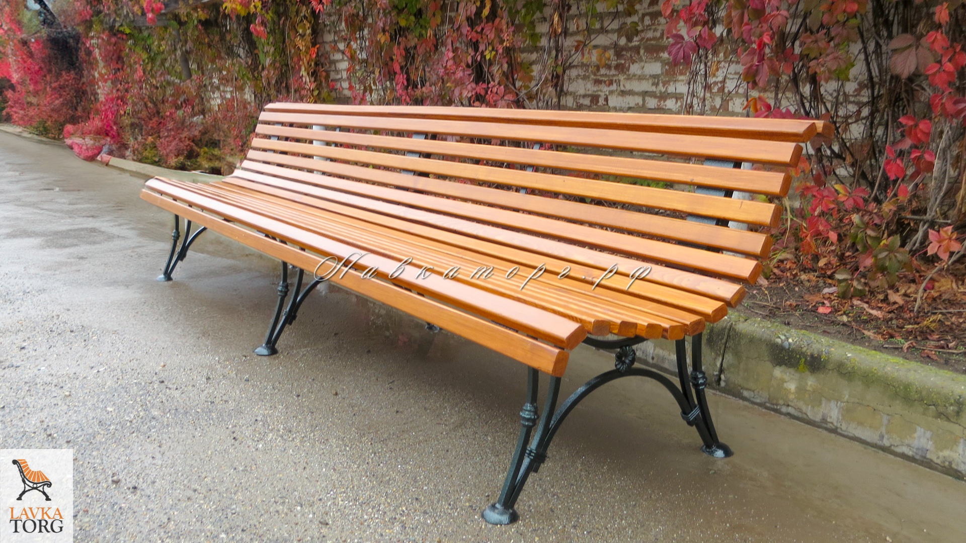 Скамейка 3 метра СК16л-3 из лиственницы