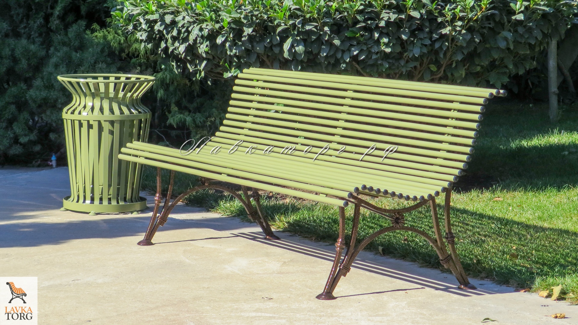 Скамейки СК16м-2 полностью металлические