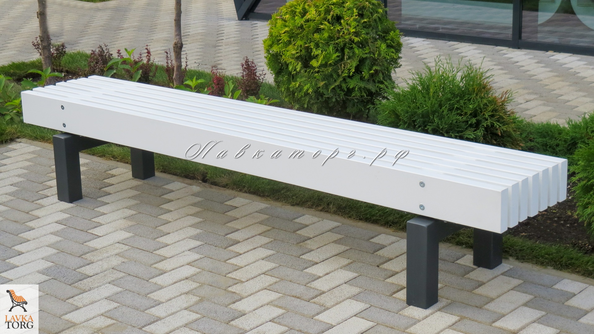 Лавочки без спинки из массивного бруса СТ80лв-2Б