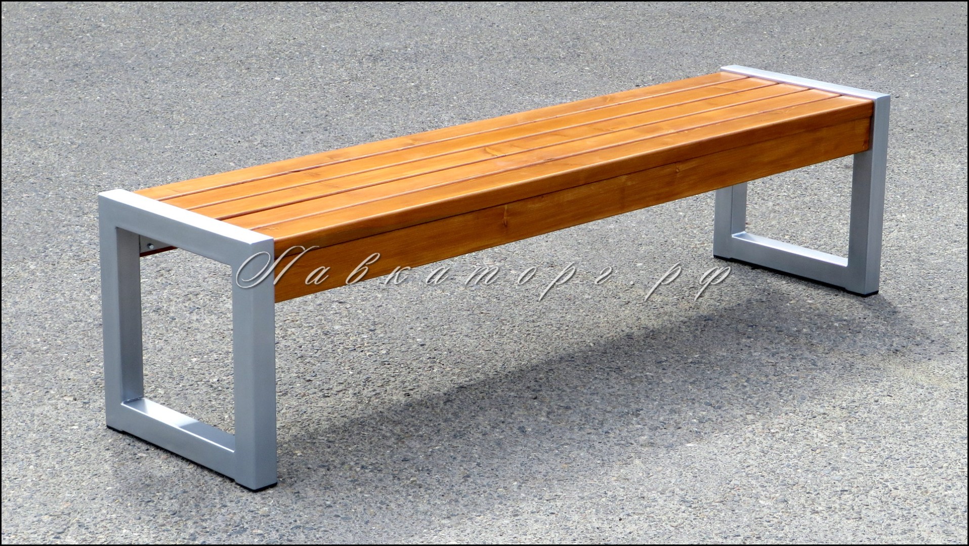 Лавочка из лиственницы без спинки СТ60л-2б