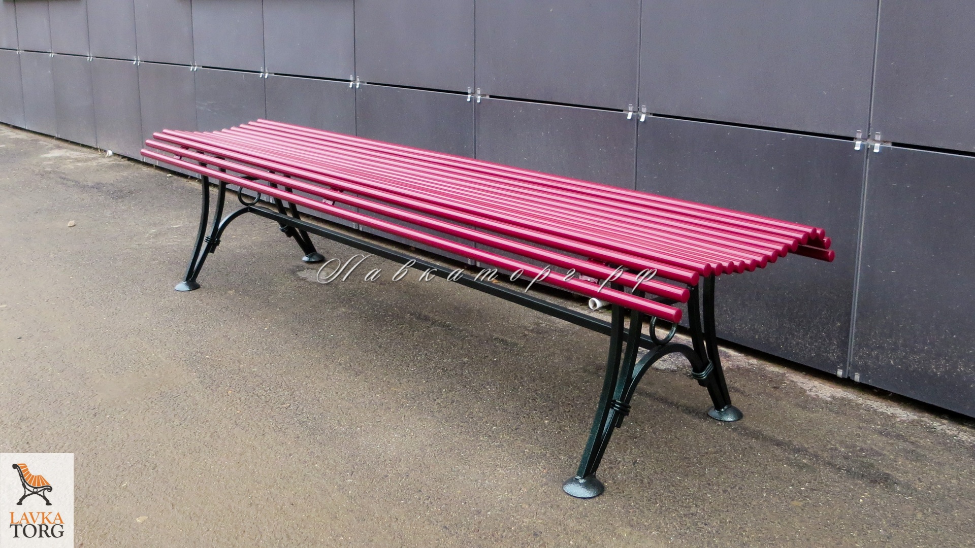 Скамья без спинки металлическая СК16м-2б