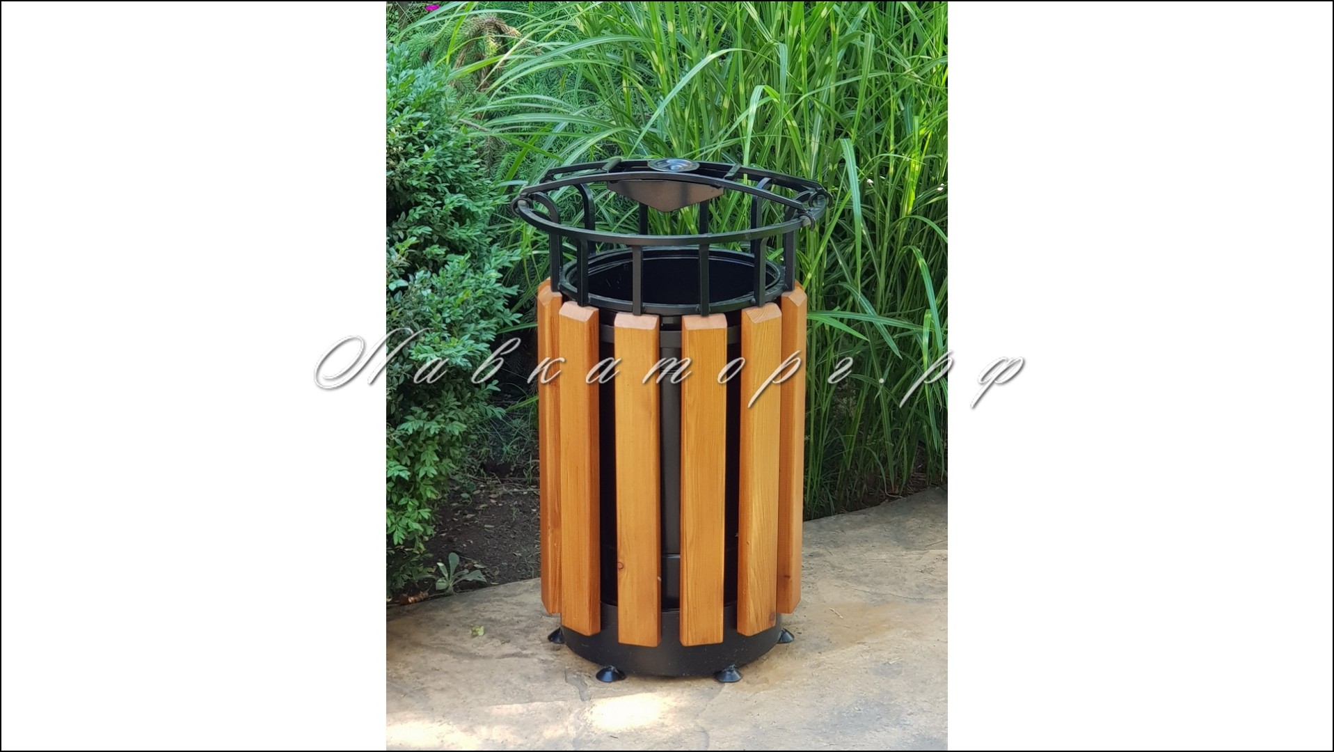 Урны парковые деревянные с пепельницей УМл-2кп