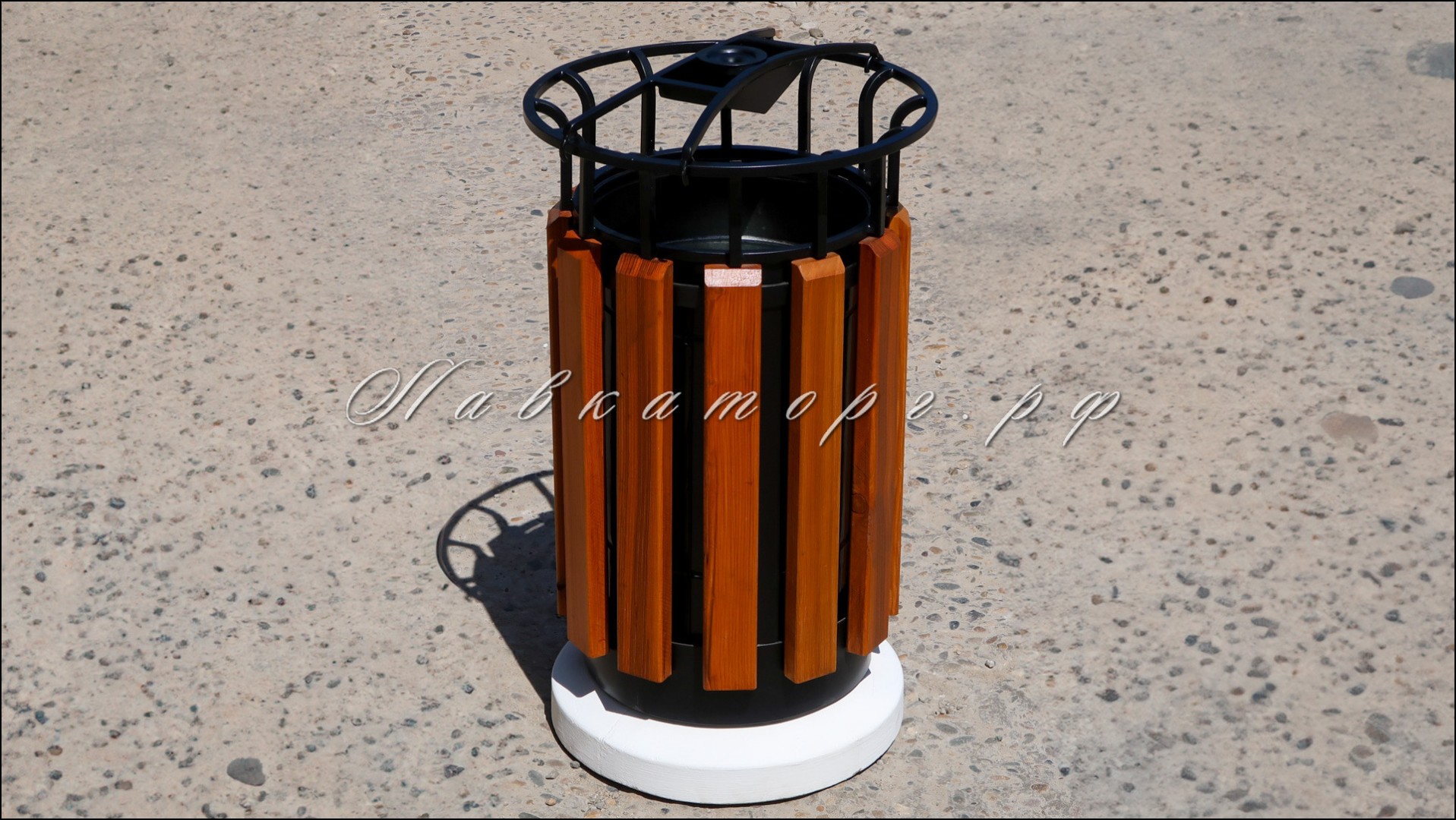 Урны парковые деревянные с пепельницей УМл-2кпБ