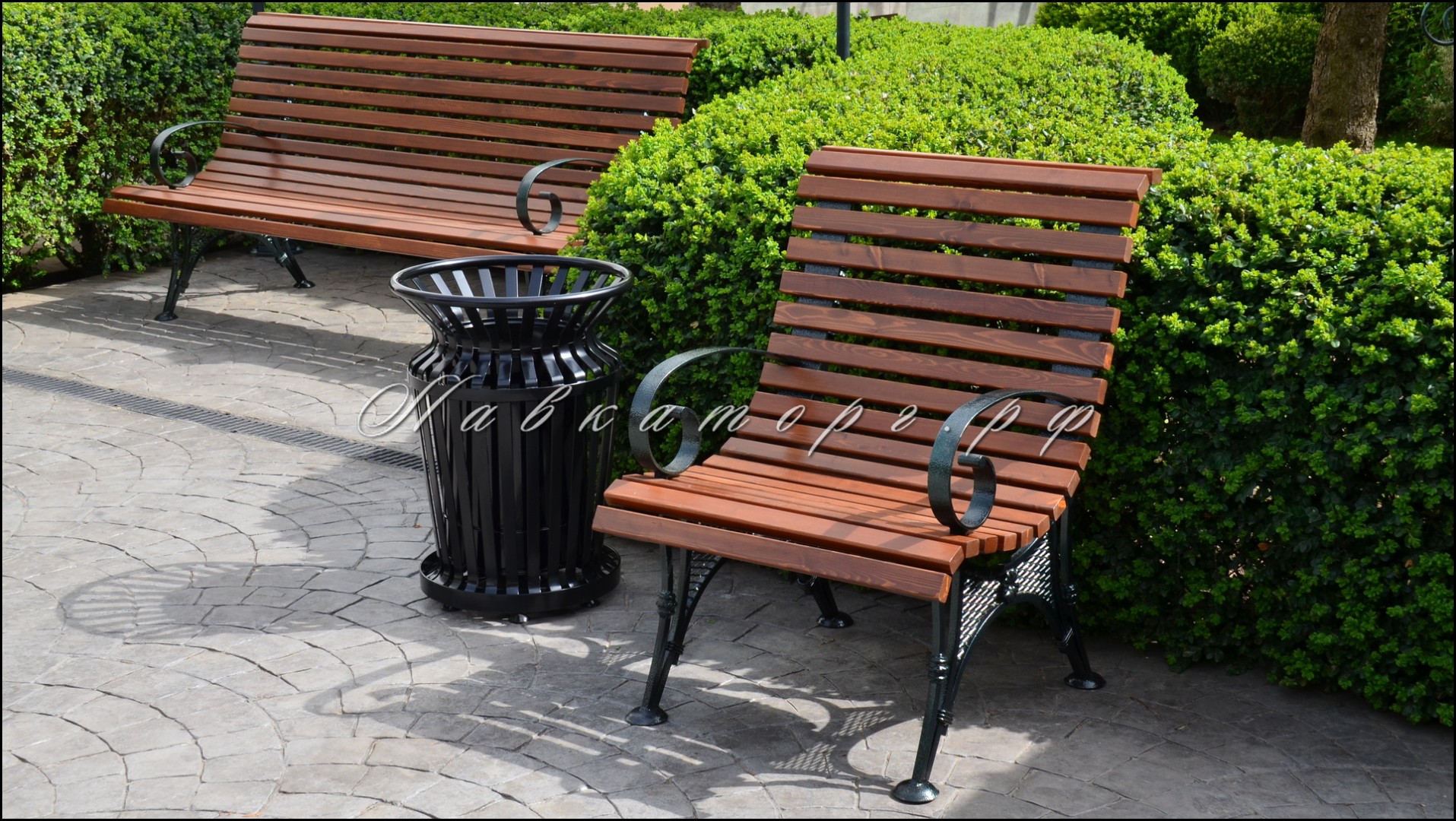 Скамейка и кресло серии СК16сл