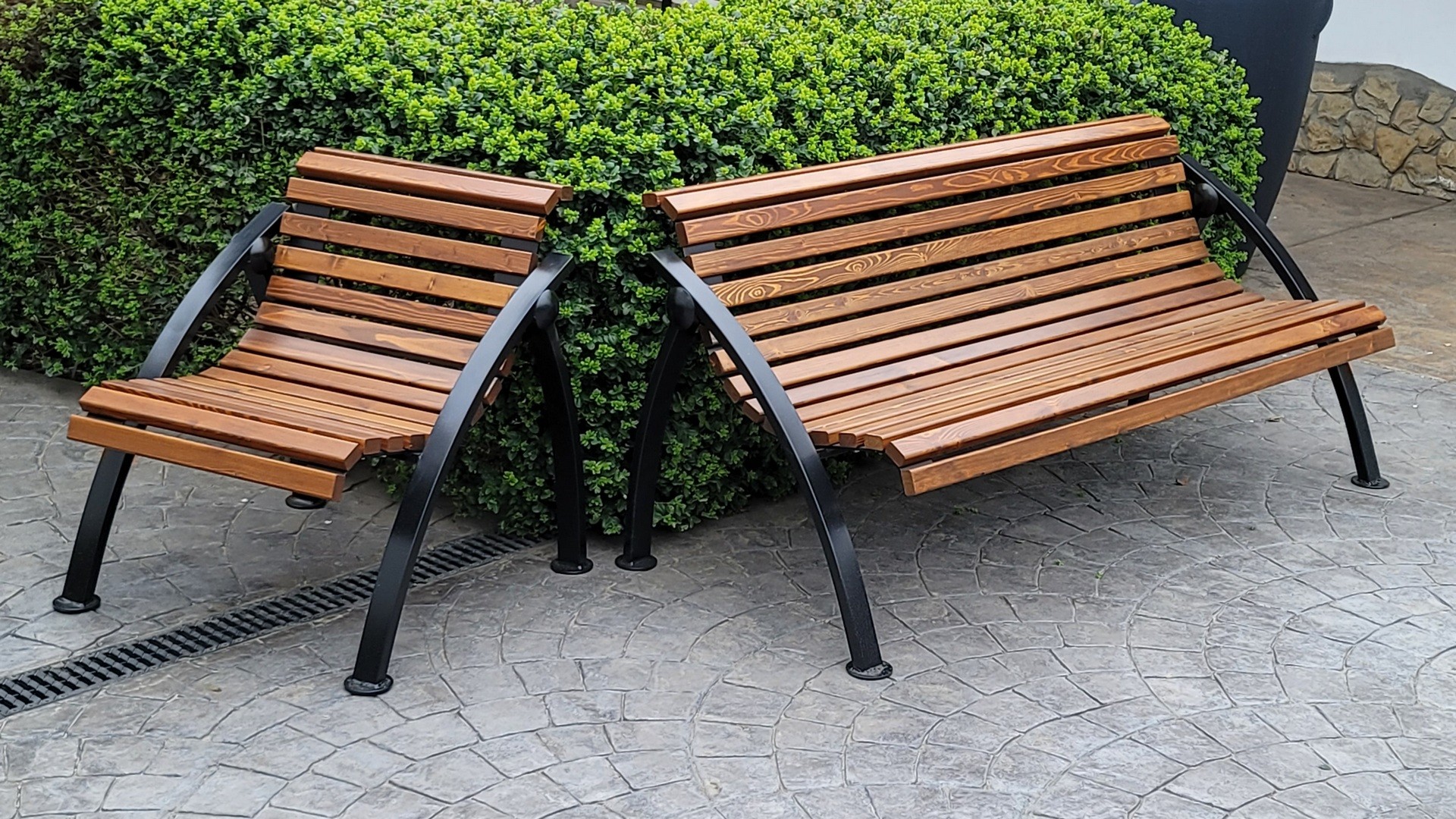 Скамейка и кресло серии СТ50л