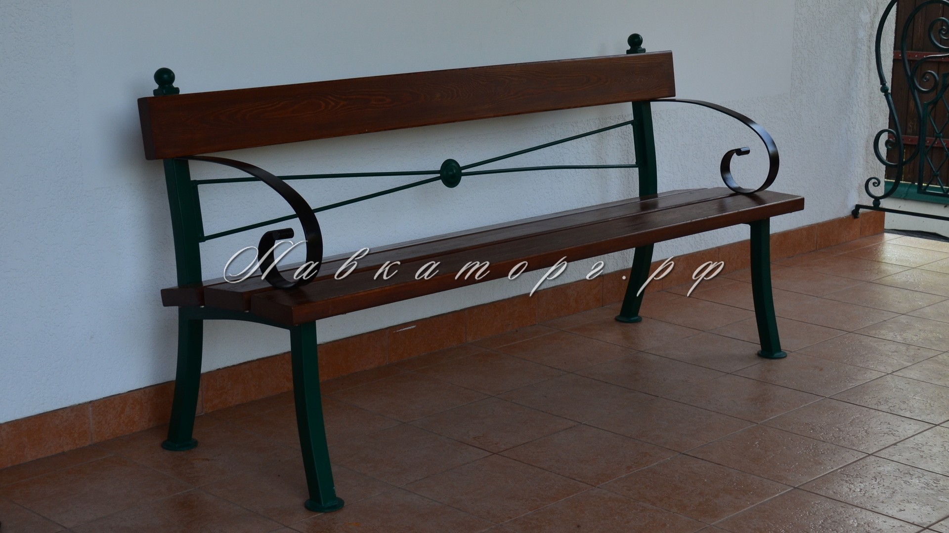 Скамейки парковые СТ40л-1,8дп  с подлокотниками